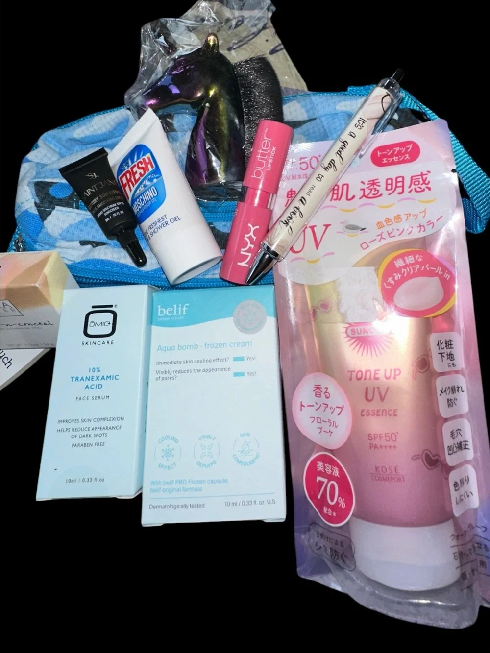 COOL FOR SCHOOL Beauty Travel Bundle Belif, NYX, Kose Moschino SPF NYX OMIC MORE